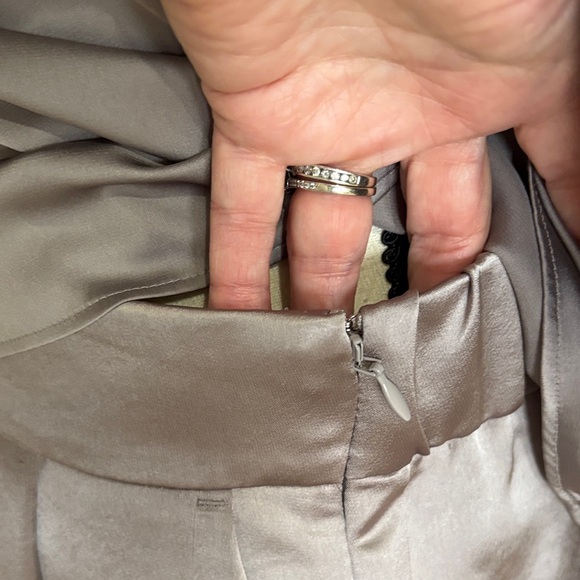 Express Satin Women's Pantsuit in Gray - Picture 15 of 16